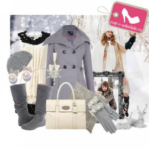 с чем носить серое пальто