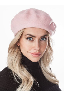 КЛАССИЧЕСКИЙ БЕРЕТ ИЗ ВАЛЯНОЙ ШЕРСТИ БЕЗ УКРАШЕНИЙ 