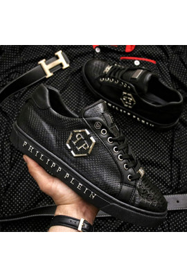 Мужские премиум кроссовки Philipp Plein Black Alligator - 5255