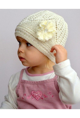 Шапка ажурная для детей 2-7 лет 